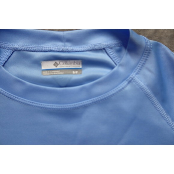 Columbia‎ PFG Long Sleeve Sun Protection Shirt Men's S/P Blue OMNI SHADE - Picture 3 of 7